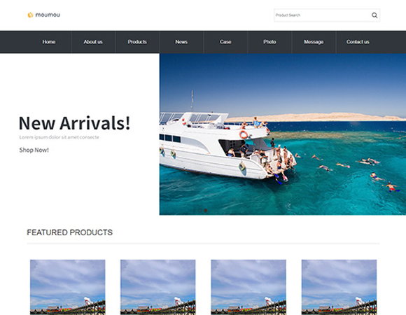 国际旅行外贸公司网站设计制作